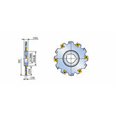 TSM-FD-Z.  Fixed pocket disc type slotting cutters with ZNHT inserts - Big-tools Industrial Supply Tools for Metal Cutting